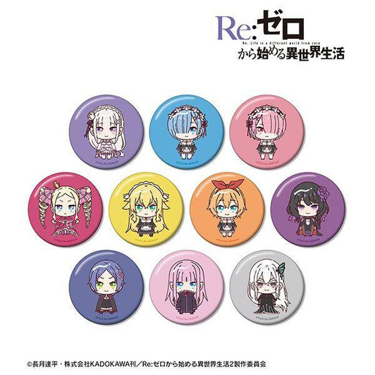  arma bianca Re:ZERO -Starting Life in Another World-Trading Chokonto! Button Badge 10pcs Complete Box 