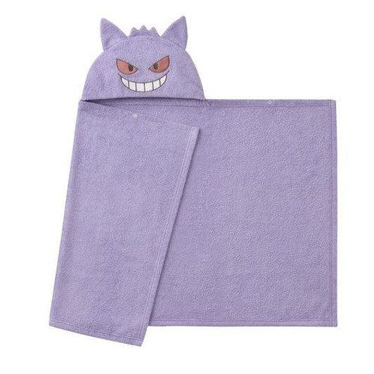 Pokemon Center Original Pokemon Center Monpoke Gengar Hooded Bath Towel Gengar 
