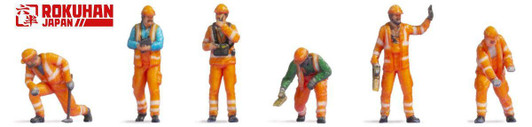 Rokuhan S203 1/220 Model People 'Railroad Worker' (Z scale)