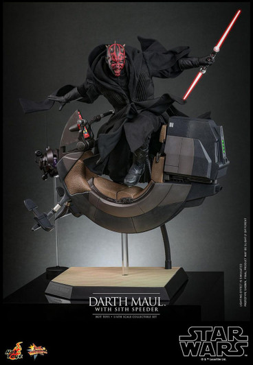  Hot Toys Movie Masterpiece 1/6 Figure - Darth Maul & Sith Speeder (2.0) (Star Wars: Episode I - The Phantom Menace) 