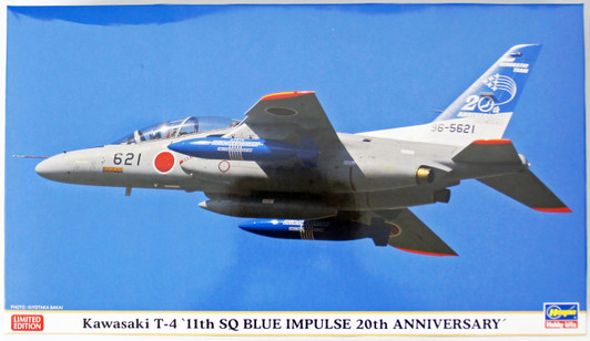 Hasegawa 02210 Kawasaki T-4 11th SQ Blue Impluse 20th Anniversary 1/72 Scale Kit