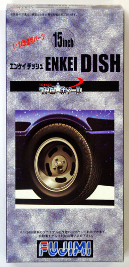 Fujimi TW17 Enkei Dish Wheel & Tire Set 15 inch 1/24 Scale Kit