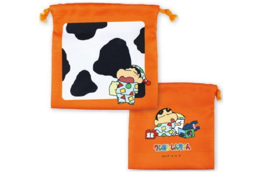  T's Factory Crayon Shin-chan Flat Drawstring Bag Shin-chan's Futon 