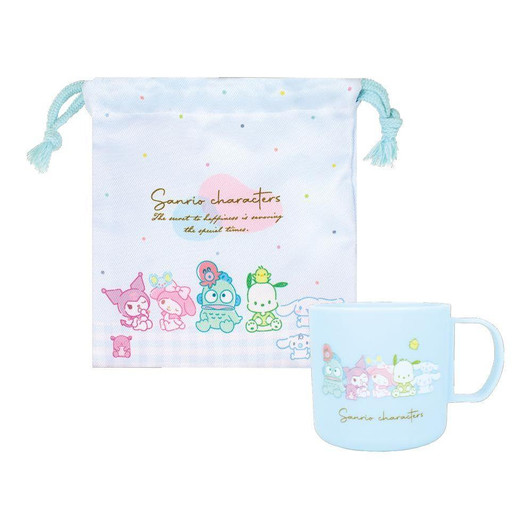  T's Factory Sanrio Cup And Drawstring Bag Set Gathering 
