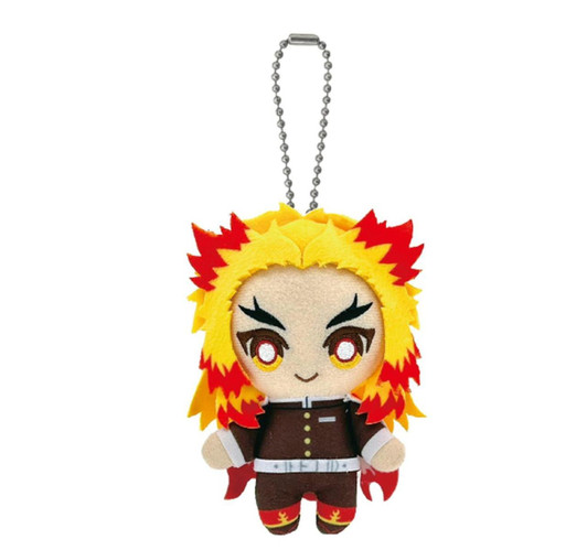  Bandai Demon Slayer: Kimetsu no Yaiba Chibi Plush Mascot Kyojuro Rengoku 