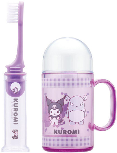  Skater Sanrio Toothbrush Set Kuromi Friend 