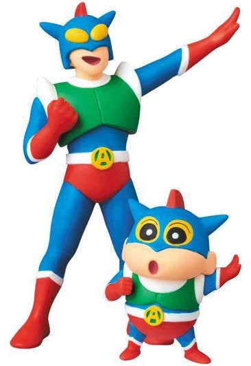  Medicom UDF Crayon Shin-chan Action Kamen And Kamen Shin-Chan 
