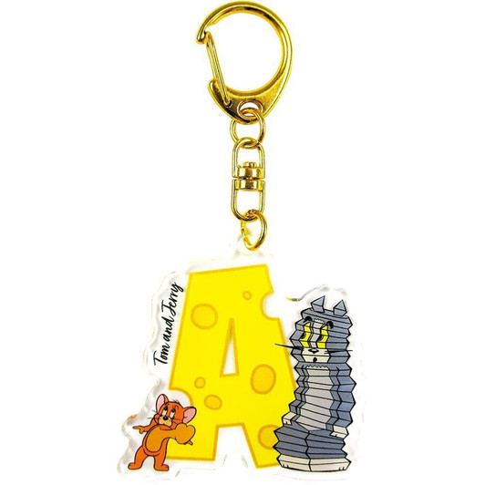 T's Factory Tom & Jerry Initial Acrylic Keychain A 