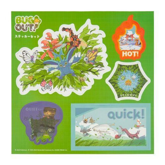 Pokemon Center Original Sticker Set Bug Out!