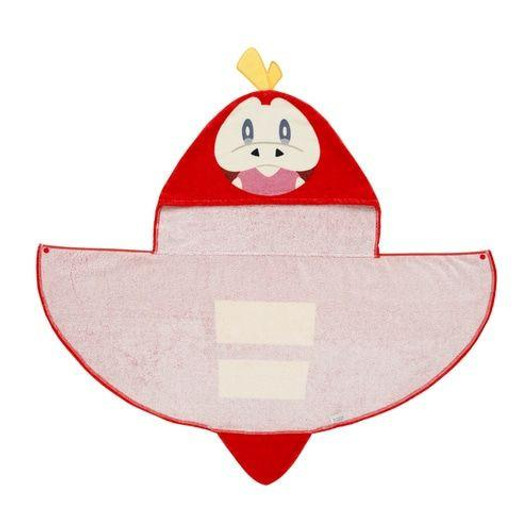 Pokemon Center Original Fuecoco Hooded Towel With Tail (Kids)