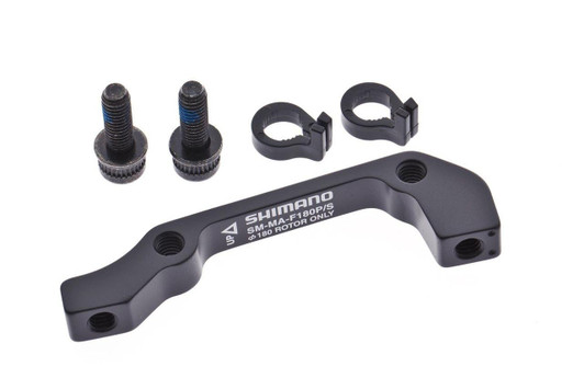 Shimano (Cycling) Shimano Mount Adapter SM-MA-F-180-P/S 2 For Front 180mm Caliper: Post Mount Base: International A ISMMAF180PSA