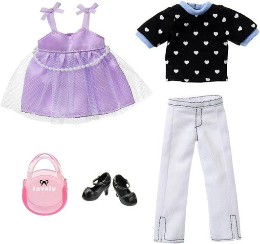  Takara Tomy Licca Doll Clothing Set #Licca #Peplum Ribbon #LW-18 