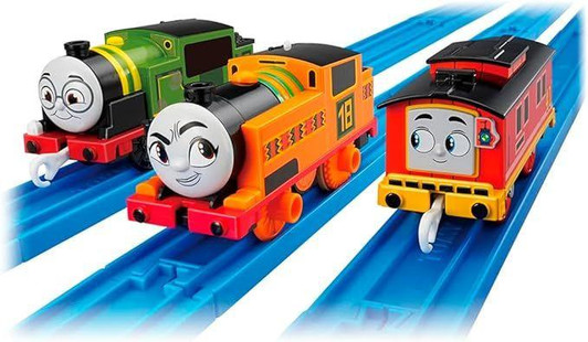  Takara Tomy Pla-Rail GOGO Thomas Friend Set Bruno, Nia and Wiff 