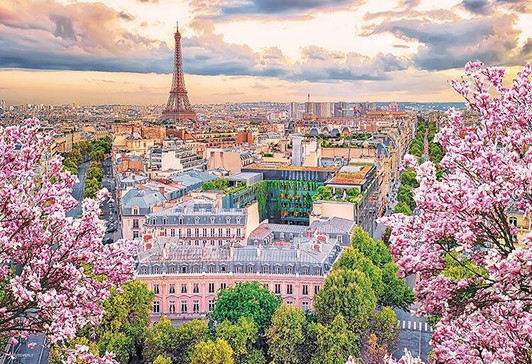  Beverly 500S-021 Jigsaw Puzzle Blooming Paris (Overseas Scenery) (500 Small Pieces) 