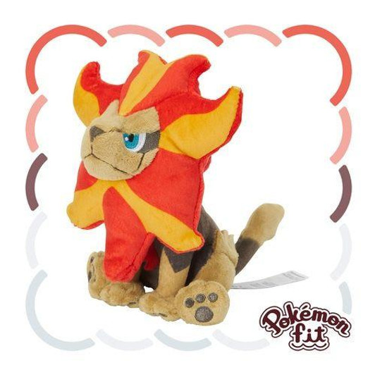 Pokemon Center Original 668 Plush Pokemon Fit Pyroar (Male Form)