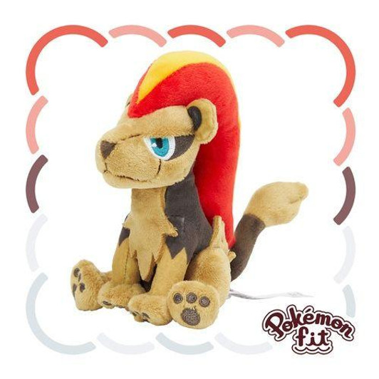 Pokemon Center Original Plush Toy Pokemon Fit Pyroar (Female Form)