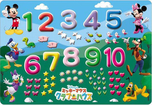  Tenyo DC27-024 Jigsaw Puzzle Disney Let's Play with Numbers and Mickey!  (27 Pieces) 