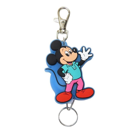  SK Japan Disney Rubber Reel Keyholder Mickey Mouse 