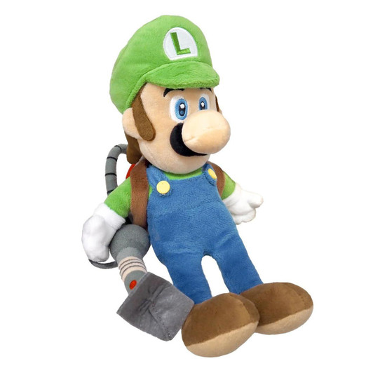  San-ei Luigi's Mansion 2 Plush Toy Luigi With Poltergust Head 