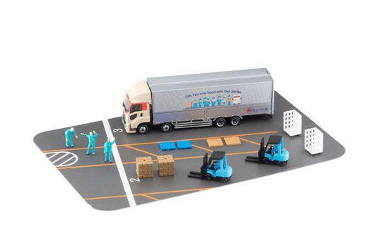  Tomytec Truck Collection Logistics Site Wing Van Set D K.R.S. Corporation (N scale) 