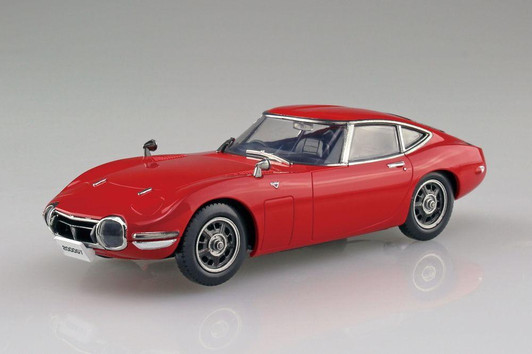  Aoshima 1/32 TOYOTA 2000GT (Solar Red) Plastic Model (Snap Kit) 