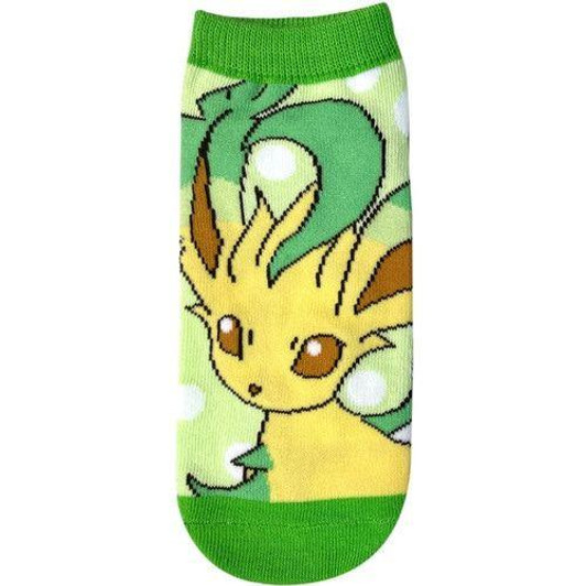Pokemon Center Original Pokemon Center Character Socks Leafeon Dot Ladies (23-25cm)