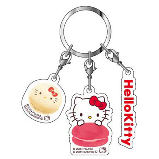  HASEPRO Sanrio C Macaron Three-Chain Acrylic Key Holder Hello Kitty 