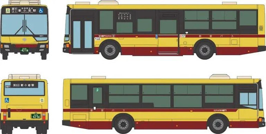  Tomytec Bus Collection Tokyo Metropolitan Bureau of Transportation Toei Bus 100th Anniversary Suzuki Color (N scale) 