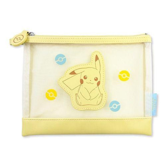 Pokemon Center Original Pokemon Center Mesh Pastel Flat Pouch  Pikachu 
