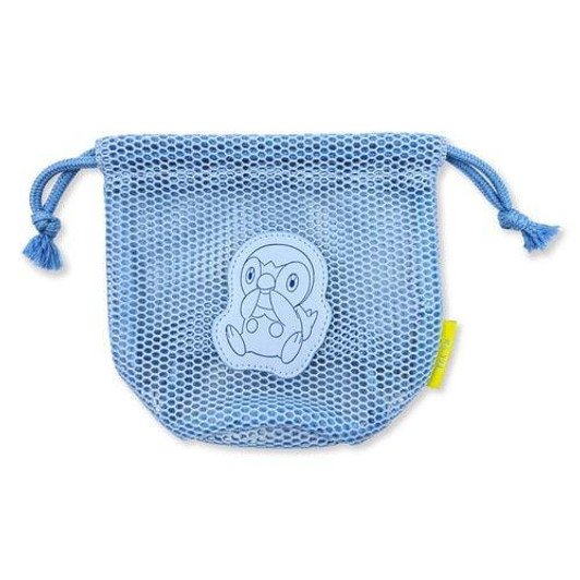 Pokemon Center Original Pokemon Center Mesh Pastel Drawstring Bag Piplup 