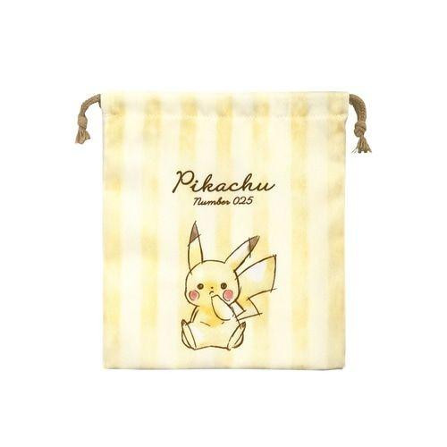 Pokemon Center Original Pokemon Center Drawstring Pouch "Pikachu Number 025" Sitting