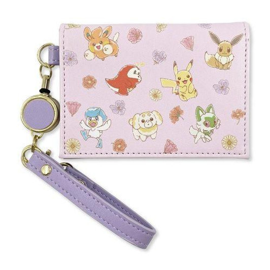 Pokemon Center Original Pokemon Center Bi-Fold Reel Pass Case PK Flower 