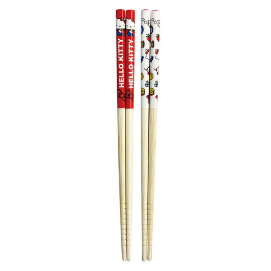  T's Factory Sanrio Pair Bamboo Chopsticks (21cm) RD 