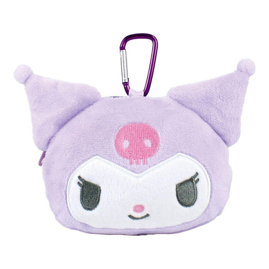  T's Factory Sanrio Plush Zipper Mascot with Carabinert Kuromi 