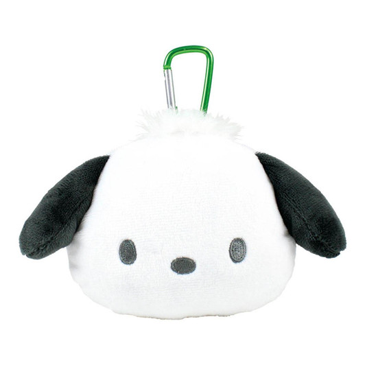  T's Factory Sanrio Plush Zipper Mascot with Carabiner Pochacco 