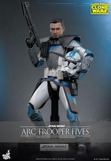  Hot Toys Television Masterpiece - 1/6 Scale Fully Poseable Figure: Star Wars: The Clone Wars - ARC Trooper Fives 