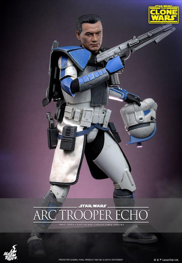  Hot Toys Television Masterpiece - 1/6 Scale Fully Poseable Figure: Star Wars: The Clone Wars - ARC Trooper Echo 
