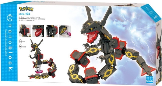 Kawada nanoblock Pokemon Black Rayquaza Deluxe Edition
