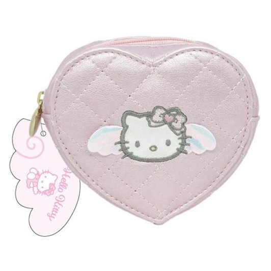  TCP Hello Kitty Angel Quilting Heart Coin Case Pink 