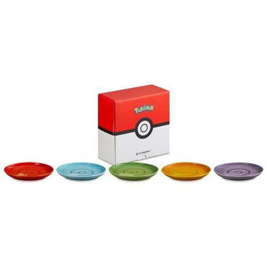 Pokemon Center Original Pokemon Center 【Le Creuset】Sphere Plate 17cm (Set of 5) 