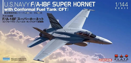 Platz 1/144 USN F/A-18F Super Hornet w/Conformal Fuel Tank (CFT) Plastic Model