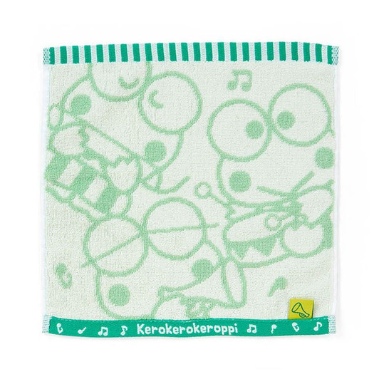  Sanrio KeroKeroKeroppi Petit Towel (Cheerful with Singing and Dancing) 909220 