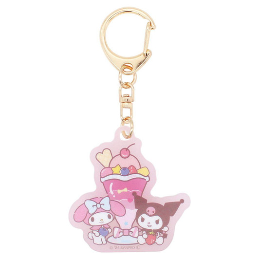  T's Factory Sanrio UV Changing Keyholder Strawberry Parfait 