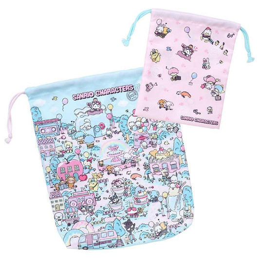  Sanrio Characters Other Drawstring Bag Set (Fantasy Trip) 