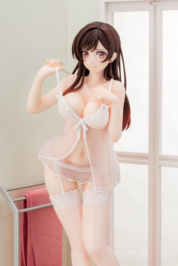  HAKOIRI MUSUME Inc. 1/6 Chizuru Mizuhara See-through Lingerie Angel White Ver. Figure (Rent-A-Girlfriend) 
