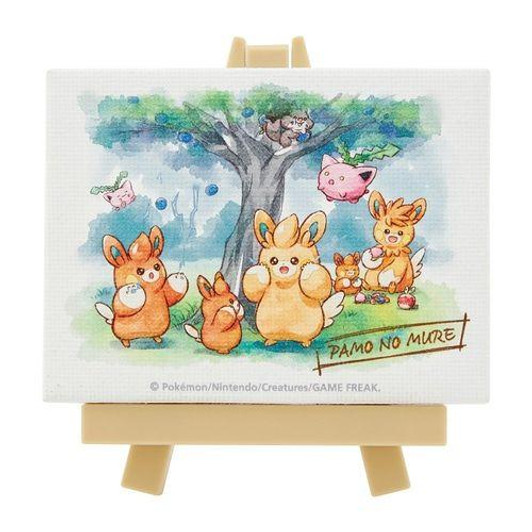 Pokemon Center Original Mini Art With Easel  PAMO NO MURE Outing