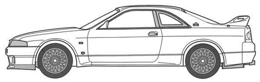  Fujimi Wangan Midnight 1/24 Nissan Skyline GT-R (R33) RGO Plastic Model 