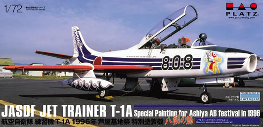 Platz 1/72 JASDF Trainer T-1A 1996 Ashiya Air Field Festival Special Paint Design 'Hassaku no Uma' Plastic Model