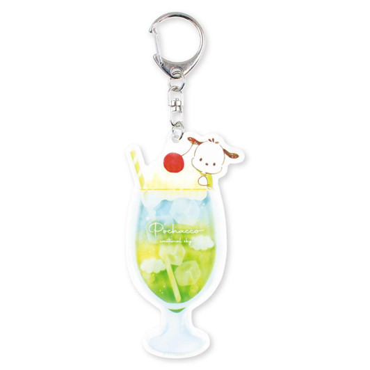  T's Factory Sanrio Acrylic Keychain Sky Drink Pochacco 