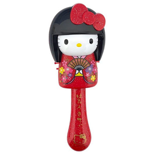 Other Sanrio Kokeshi Kitty Hairbrush Rame Red 